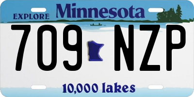 MN license plate 709NZP