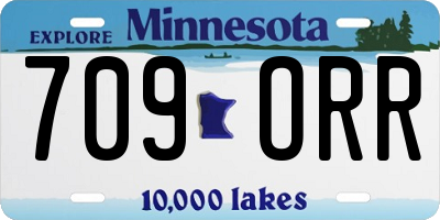MN license plate 709ORR