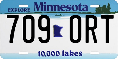 MN license plate 709ORT