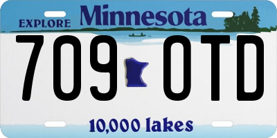 MN license plate 709OTD