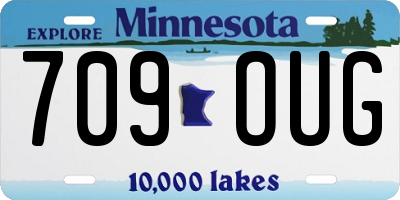 MN license plate 709OUG