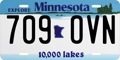 MN license plate 709OVN