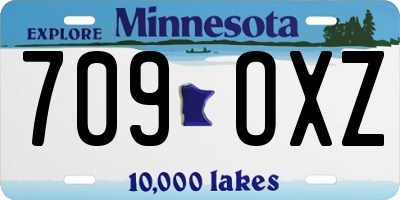 MN license plate 709OXZ