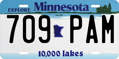 MN license plate 709PAM