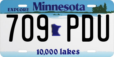 MN license plate 709PDU