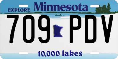MN license plate 709PDV