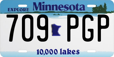 MN license plate 709PGP