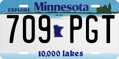 MN license plate 709PGT