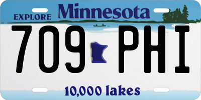 MN license plate 709PHI