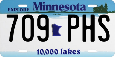 MN license plate 709PHS