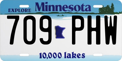 MN license plate 709PHW