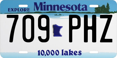 MN license plate 709PHZ