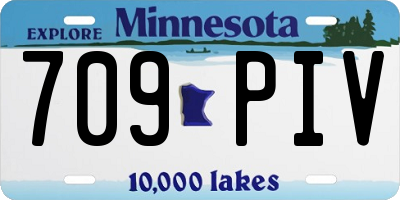 MN license plate 709PIV
