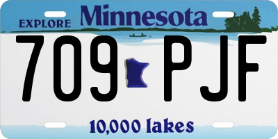 MN license plate 709PJF