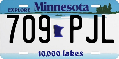 MN license plate 709PJL