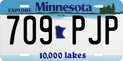 MN license plate 709PJP