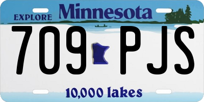 MN license plate 709PJS