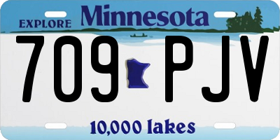 MN license plate 709PJV