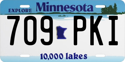 MN license plate 709PKI