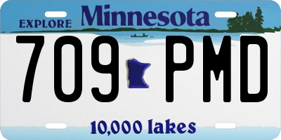 MN license plate 709PMD