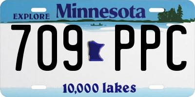MN license plate 709PPC