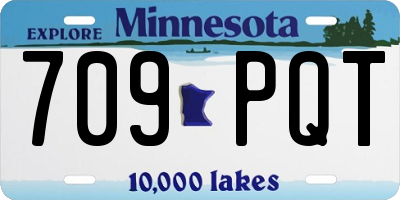 MN license plate 709PQT