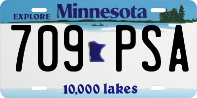 MN license plate 709PSA