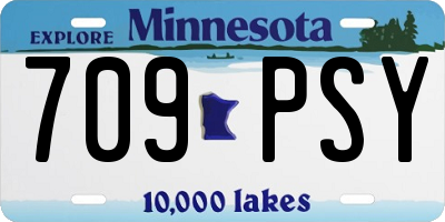 MN license plate 709PSY