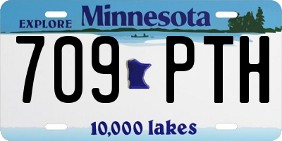 MN license plate 709PTH