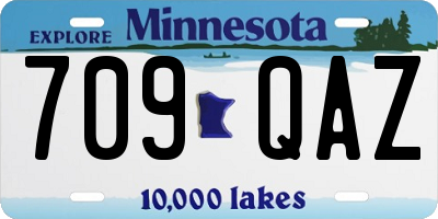 MN license plate 709QAZ