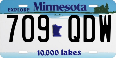 MN license plate 709QDW