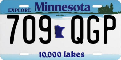 MN license plate 709QGP