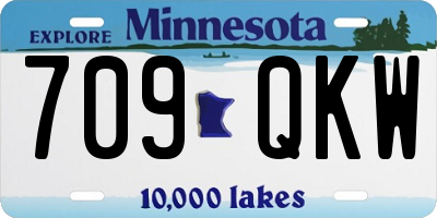 MN license plate 709QKW