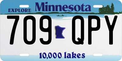 MN license plate 709QPY