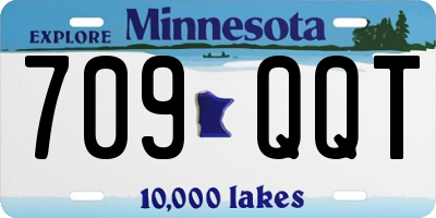 MN license plate 709QQT