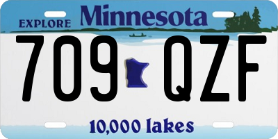 MN license plate 709QZF