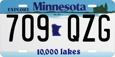 MN license plate 709QZG