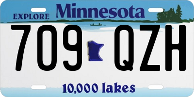 MN license plate 709QZH