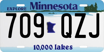 MN license plate 709QZJ