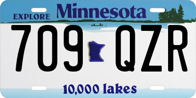 MN license plate 709QZR