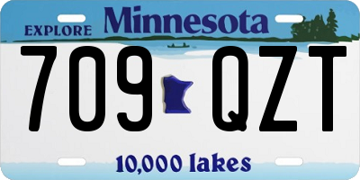 MN license plate 709QZT