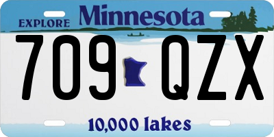MN license plate 709QZX