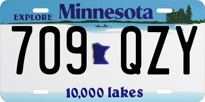 MN license plate 709QZY