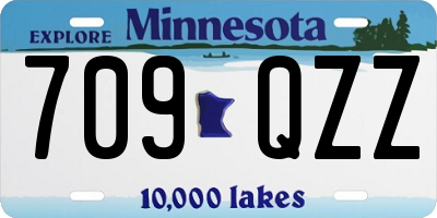 MN license plate 709QZZ