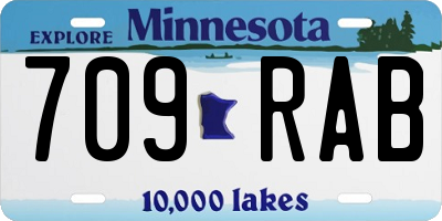 MN license plate 709RAB