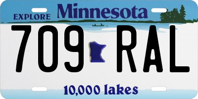 MN license plate 709RAL
