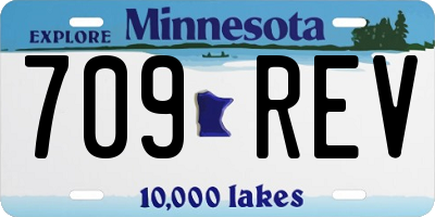 MN license plate 709REV