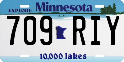 MN license plate 709RIY