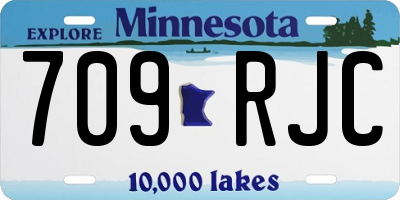 MN license plate 709RJC