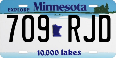 MN license plate 709RJD
